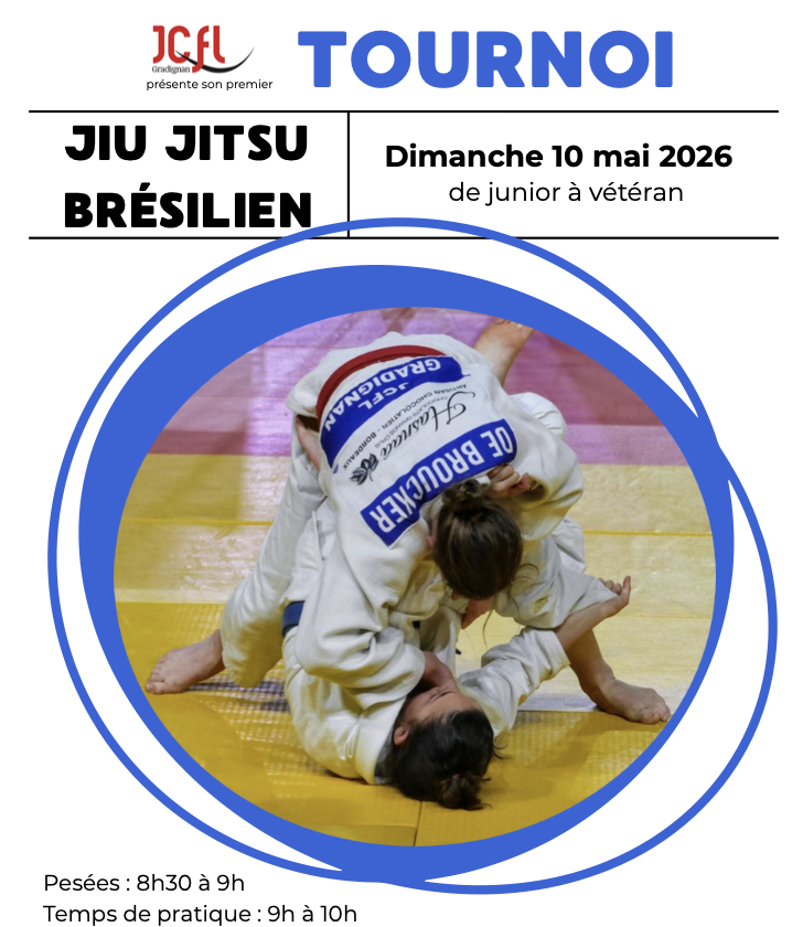 TOURNOI JJB JUNIOR/SENIOR : DIMANCHE 10 MAI